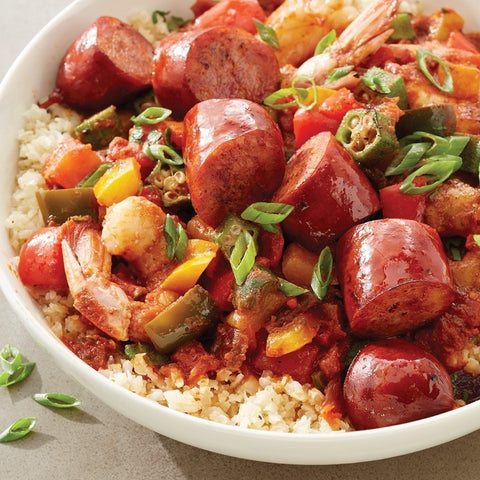 Cajun Shrimp and Sausage Jambalaya Bowl