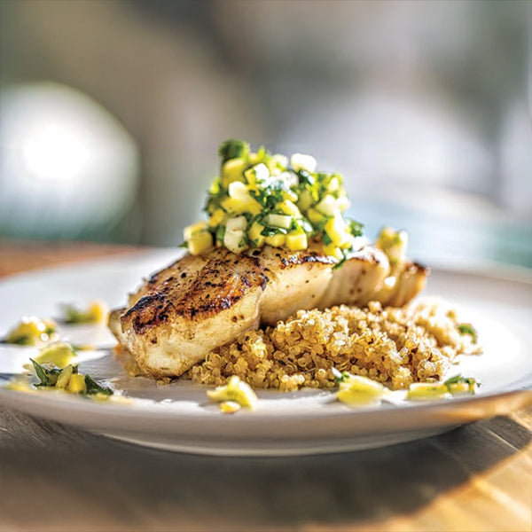 Black Grouper with Coconut Quinoa