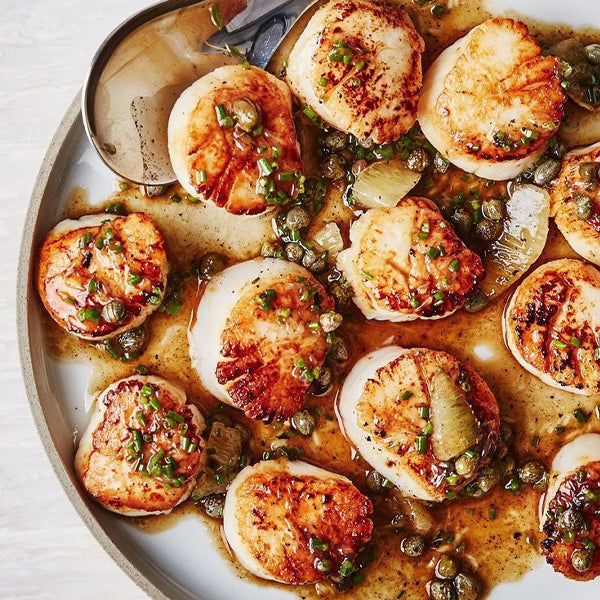 Seared Scallops With Brown Butter and Lemon Pan Sauce - Fresh Catch Fish Co.