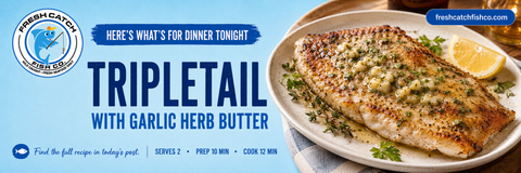 Pan-Roasted Triple Tail With Garlic Herb Butter