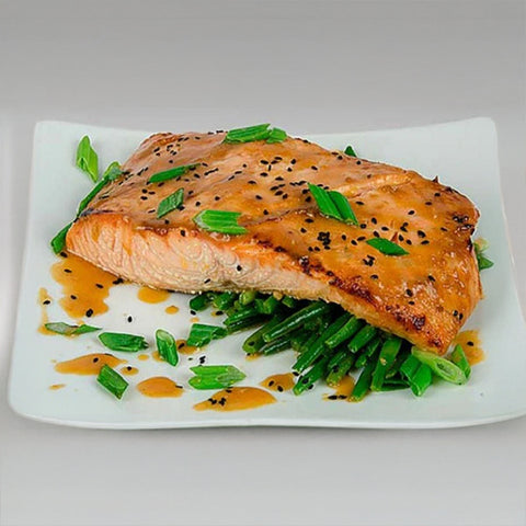 Faroe Islands Salmon with Miso Sesame Ginger Glaze