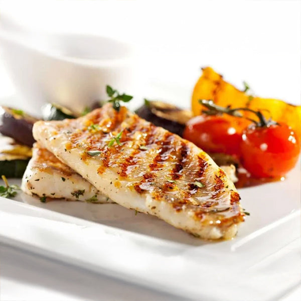 Halibut Filets on Grill