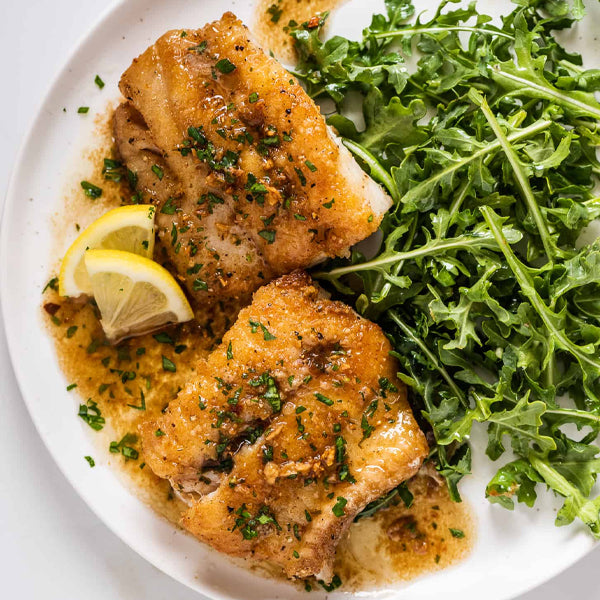 Lemon Butter Lingcod Cod