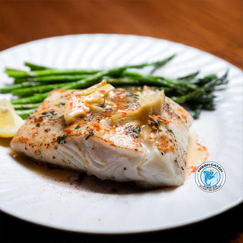 Pan-Seared Snowy Grouper with Lemon Butter Sauce