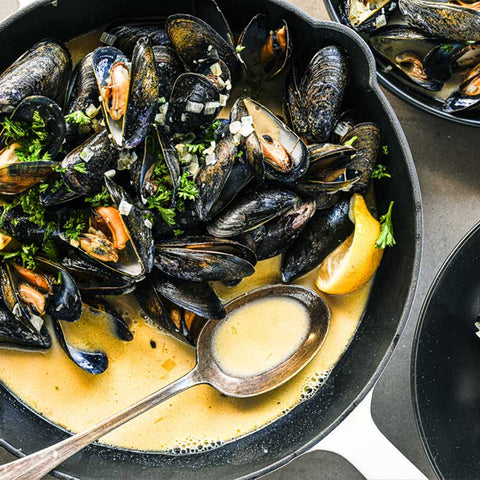 Steamed Mussels