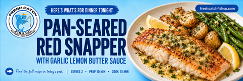Pan-Seared Red Snapper With Garlic Lemon Butter Sauce