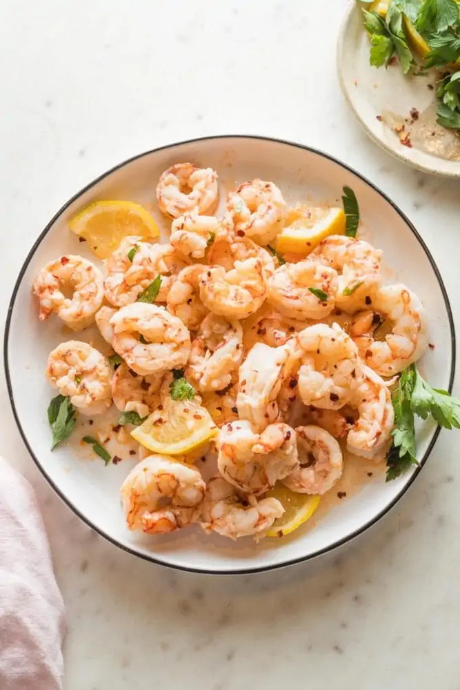 Argentine Red Shrimp with a Simple Pan Sauce - Fresh Catch Fish Co.