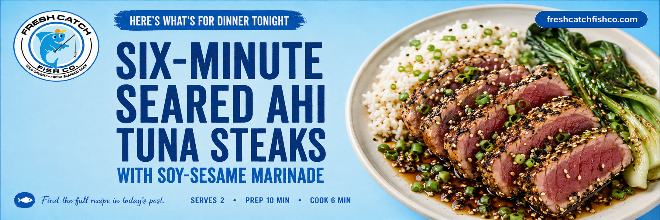 Six-Minute Seared Ahi Tuna Steaks
