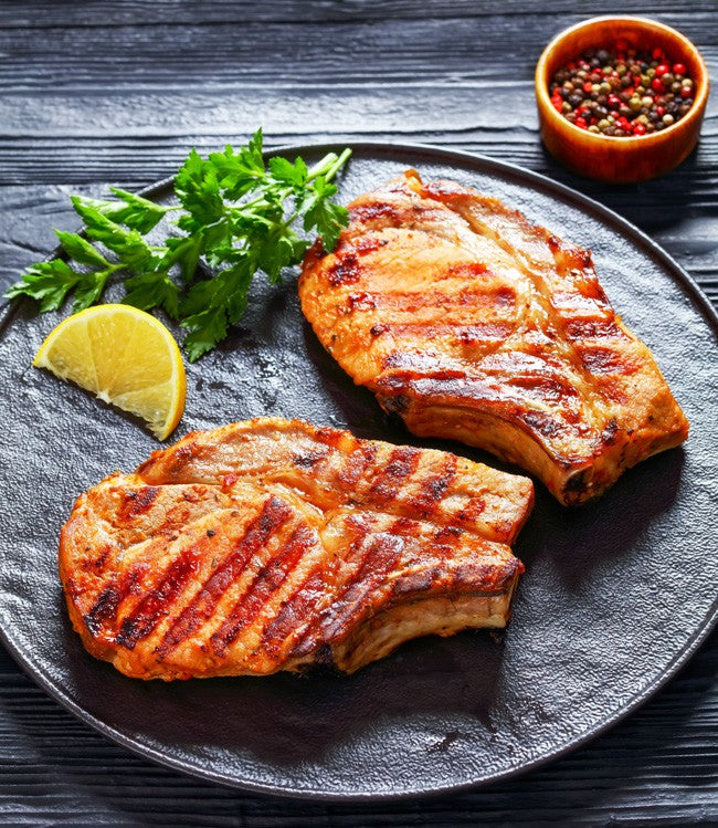 Dry Aged Bone-In Pork Chop (12oz) Frozen (Rib Cut)