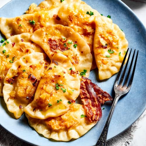 Handmade Polish Bacon, Cheddar & Potato Pierogies (12 per pack)