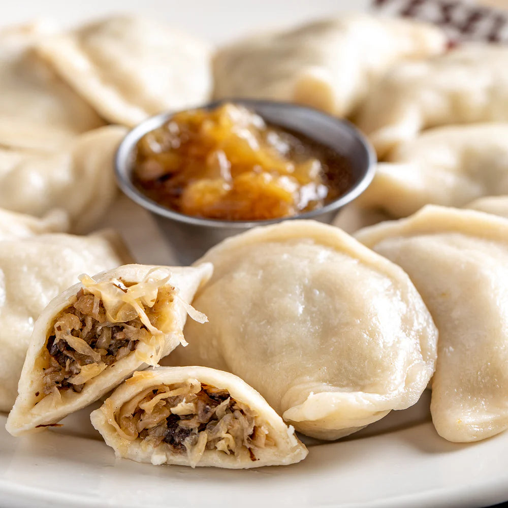 Handmade Polish Sauerkraut & Mushroom Pierogies (12 per pack)