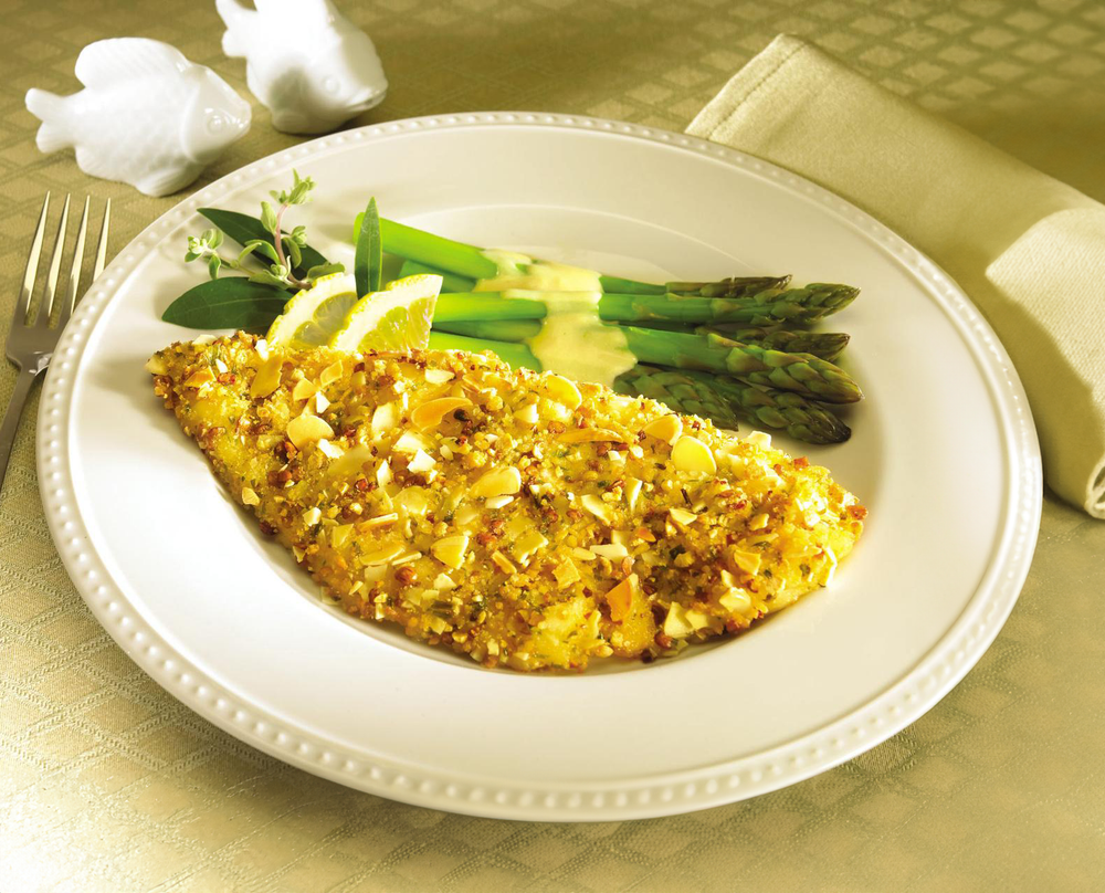 Almond Crusted Sole Fillets