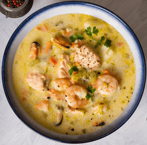 Grouper and Shrimp Chowder